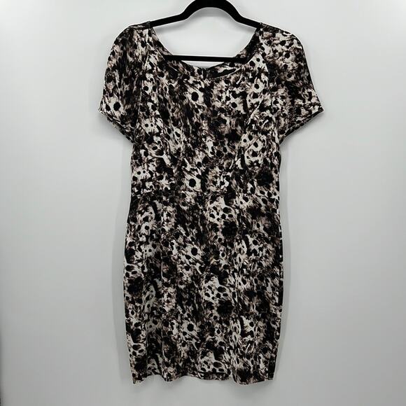 The Kooples Animal Print Mini Dress - Large - Black/White - Picture 1 of 8